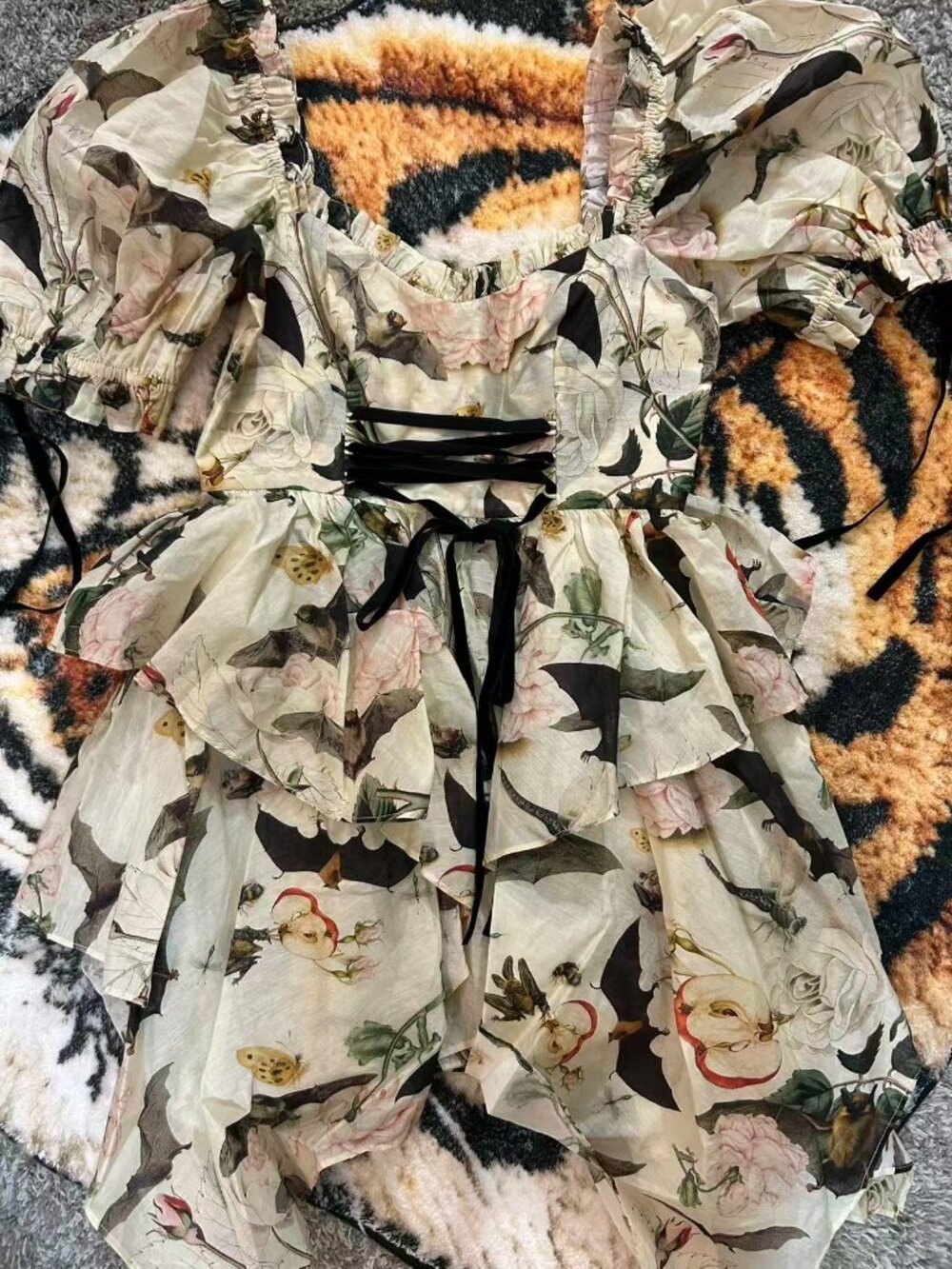 Selkie The Bats And The Bees Silk Organdy Faerie Mini Dress Small - Picture 6 of 11